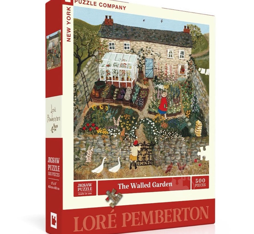 New York Puzzle Co. Loré Pemberton: The Walled Garden Puzzle 500pcs