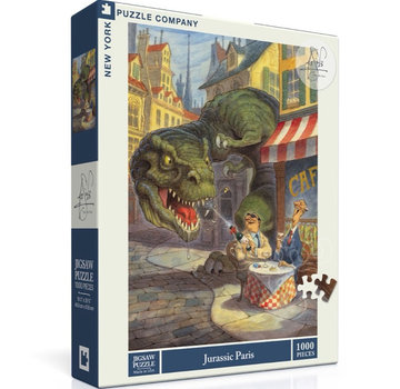 New York Puzzle Company New York Puzzle Co. Peter de Sève: Jurassic Paris Puzzle 1000pcs