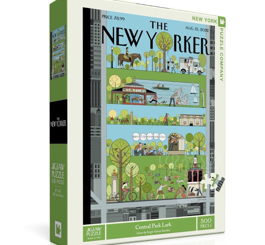 New York Puzzle Co. The New Yorker Central Park Lark Puzzle 500pcs