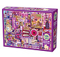 Cobble Hill Rainbow Collection Purple Puzzle 1000pcs