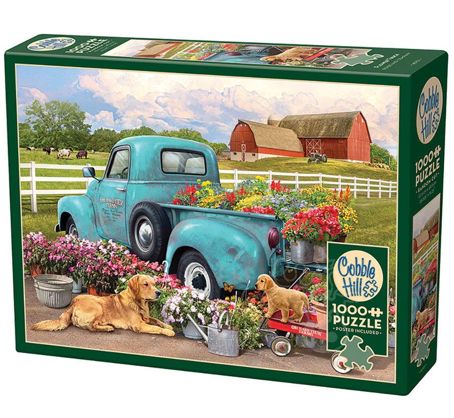 Cobble Hill Flower Truck Puzzle 1000pcs