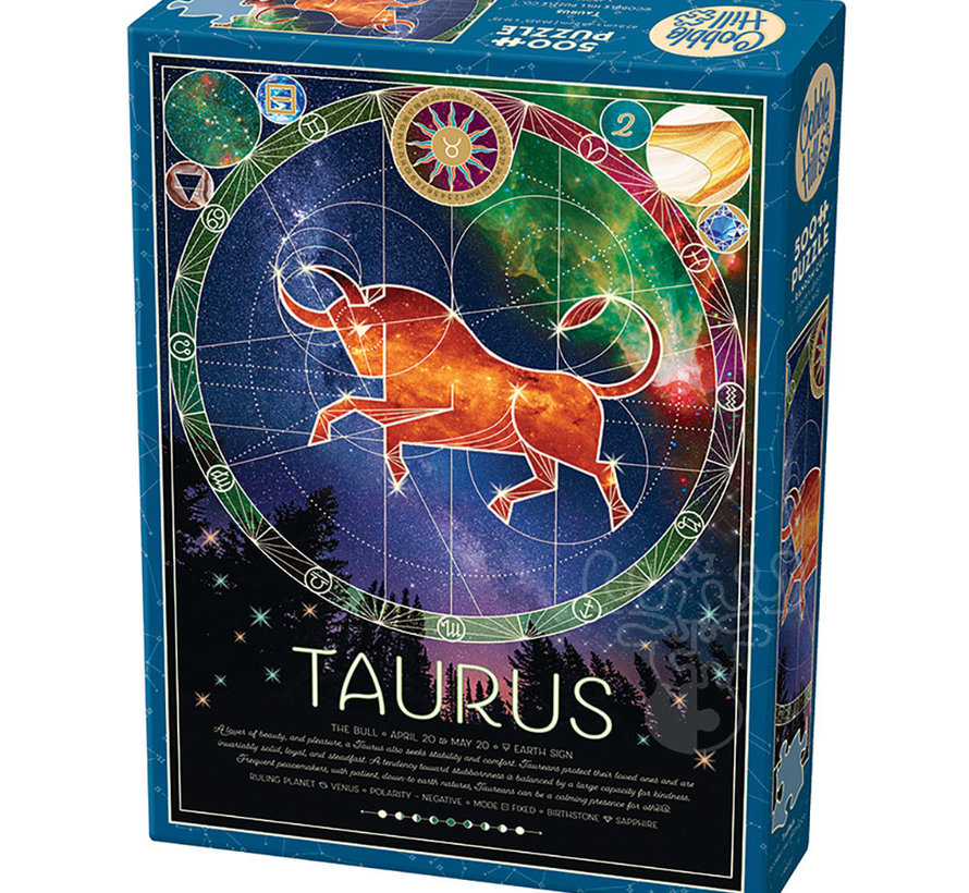 Cobble Hill Zodiac: Taurus Puzzle 500pcs