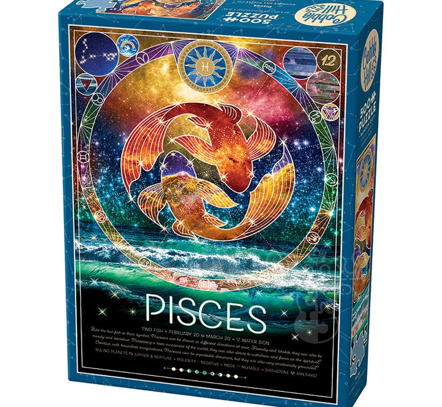 Cobble Hill Zodiac: Pisces Puzzle 500pcs