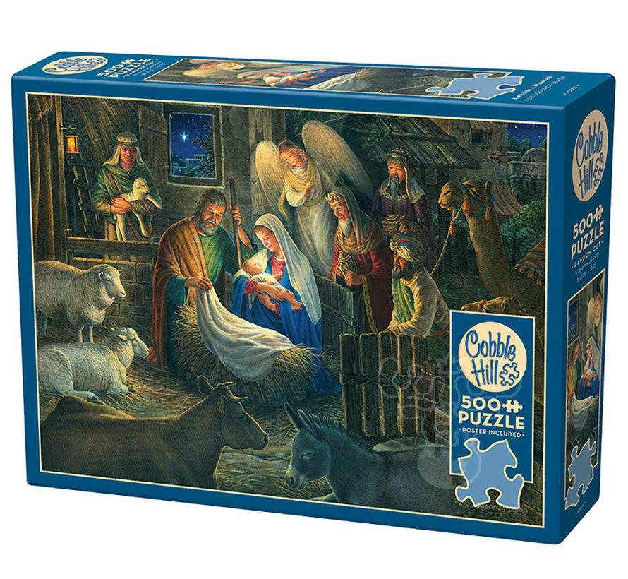 Cobble Hill Away in a Manger Puzzle 500pcs