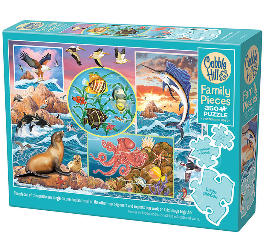 Cobble Hill Ocean Magic Family Puzzle 350pcs