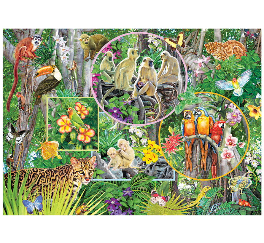 Cobble Hill Rainforest Magic Family Puzzle 350pcs