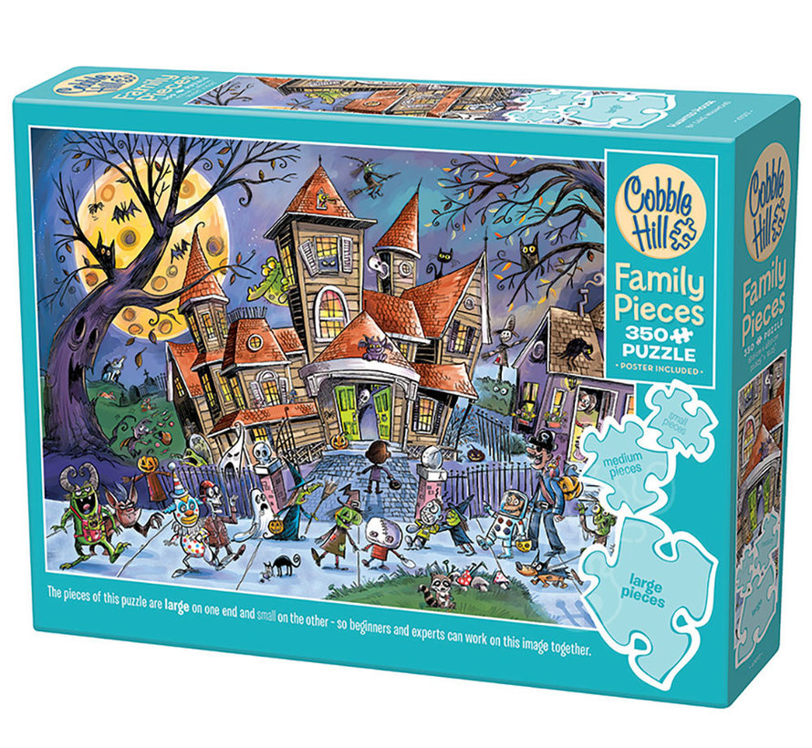 Cobble Hill DoodleTown: Haunted House Family Puzzle 350pcs
