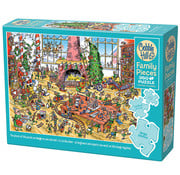 Cobble Hill Puzzles Cobble Hill DoodleTown: Elves at Work Family Puzzle 350pcs