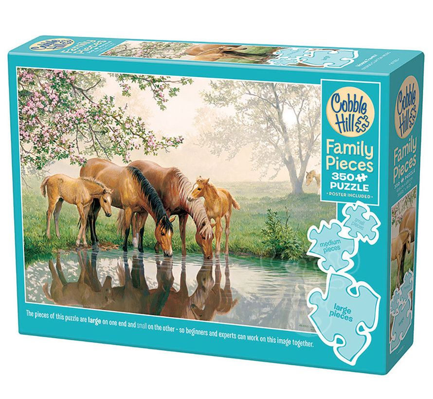 Cobble Hill Horse Family Family Puzzle 350pcs