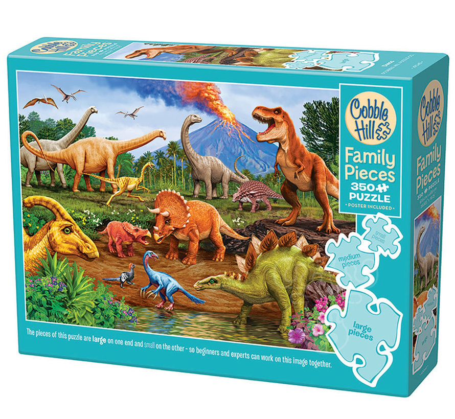 Cobble Hill Dinos Family Puzzle 350pcs