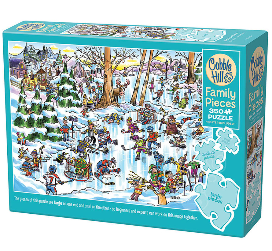 Cobble Hill DoodleTown: Hockey Town Family Puzzle 350pcs