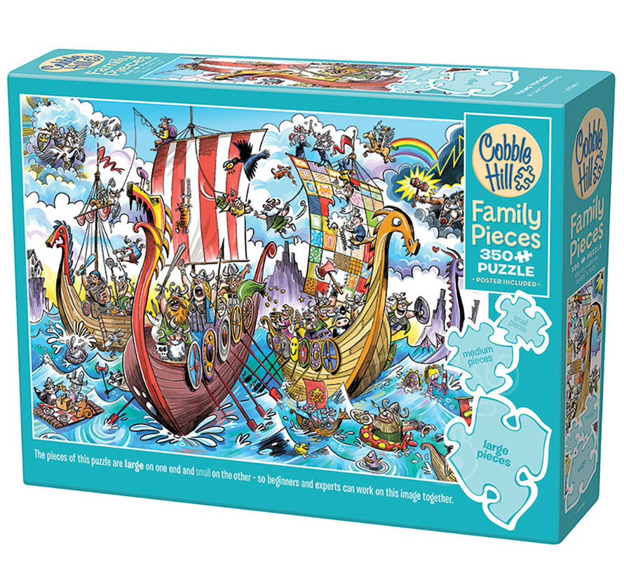 Cobble Hill DoodleTown: Viking Voyage Family Puzzle 350pcs