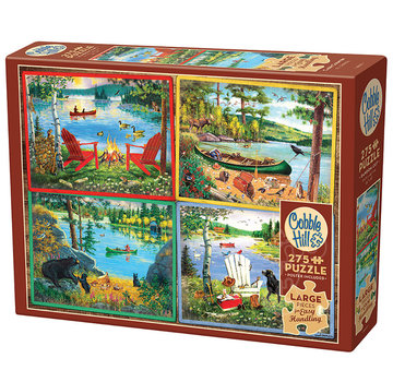 Cobble Hill Puzzles Cobble Hill Cabin Country Easy Handling Puzzle 275pcs