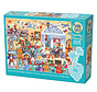 Cobble Hill Cats and Dogs Museum Family Puzzle 350pcs