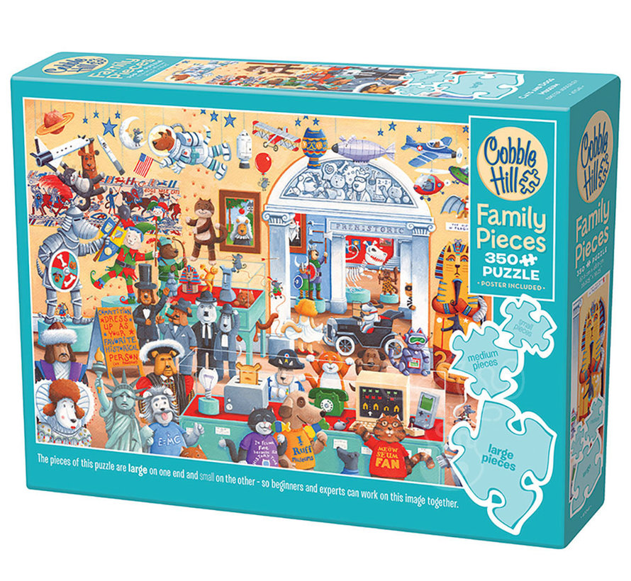 Cobble Hill Cats and Dogs Museum Family Puzzle 350pcs