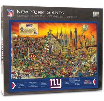 White Mountain FINAL SALE White Mountain Joe Journeyman: NY Giants Puzzle 500pcs