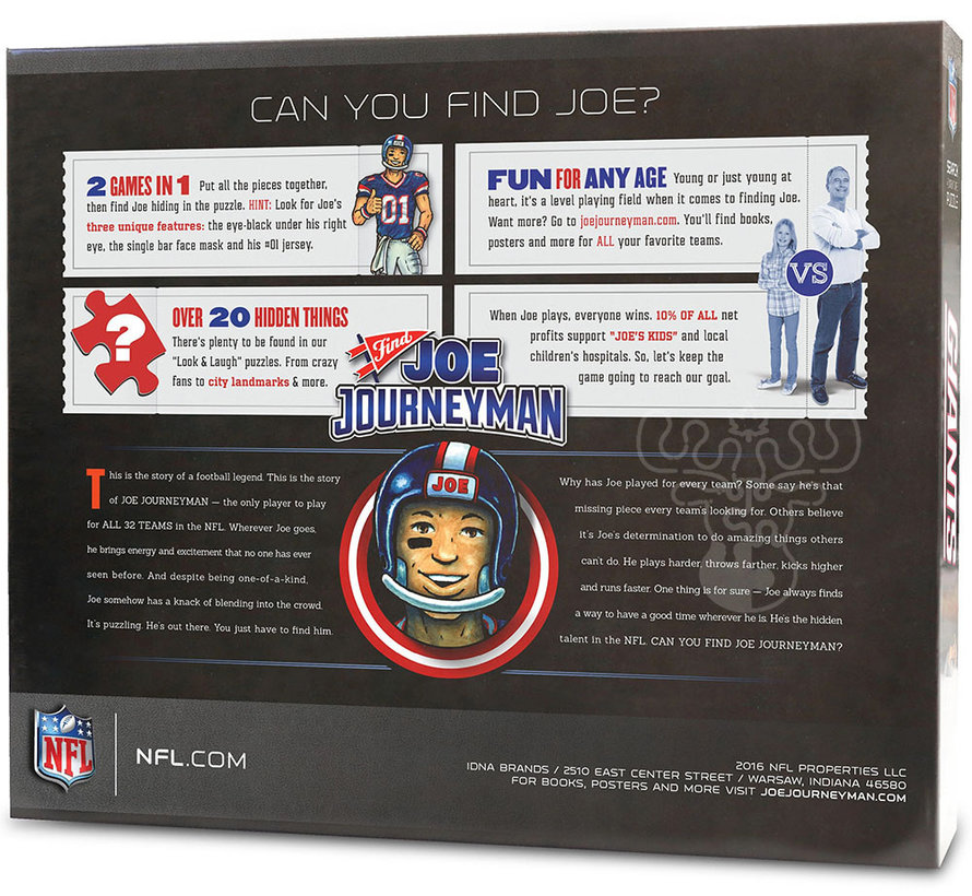 White Mountain Joe Journeyman: NY Giants Puzzle 500pcs