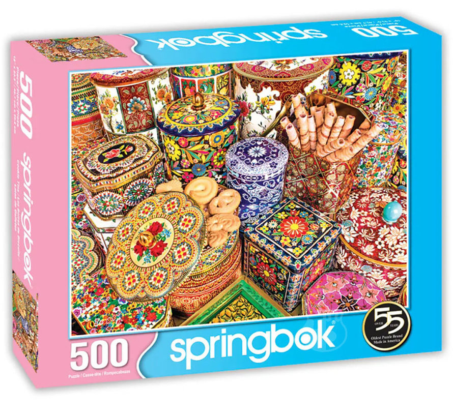 Springbok Cookie Tins Puzzle 500pcs