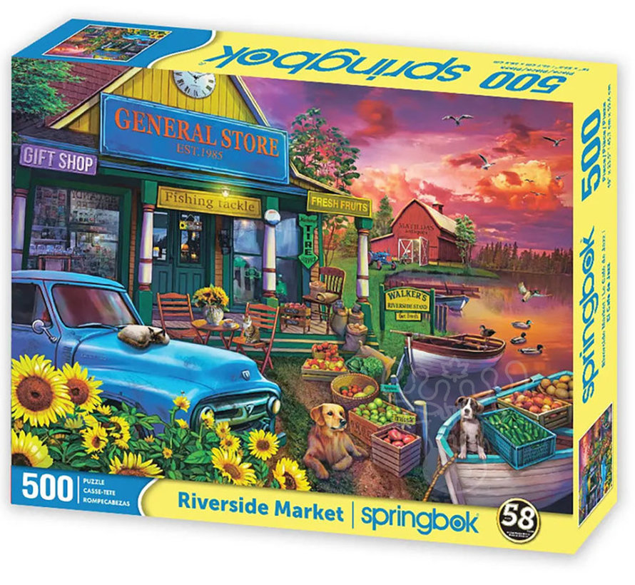 Springbok Riverside Market Puzzle 500pcs