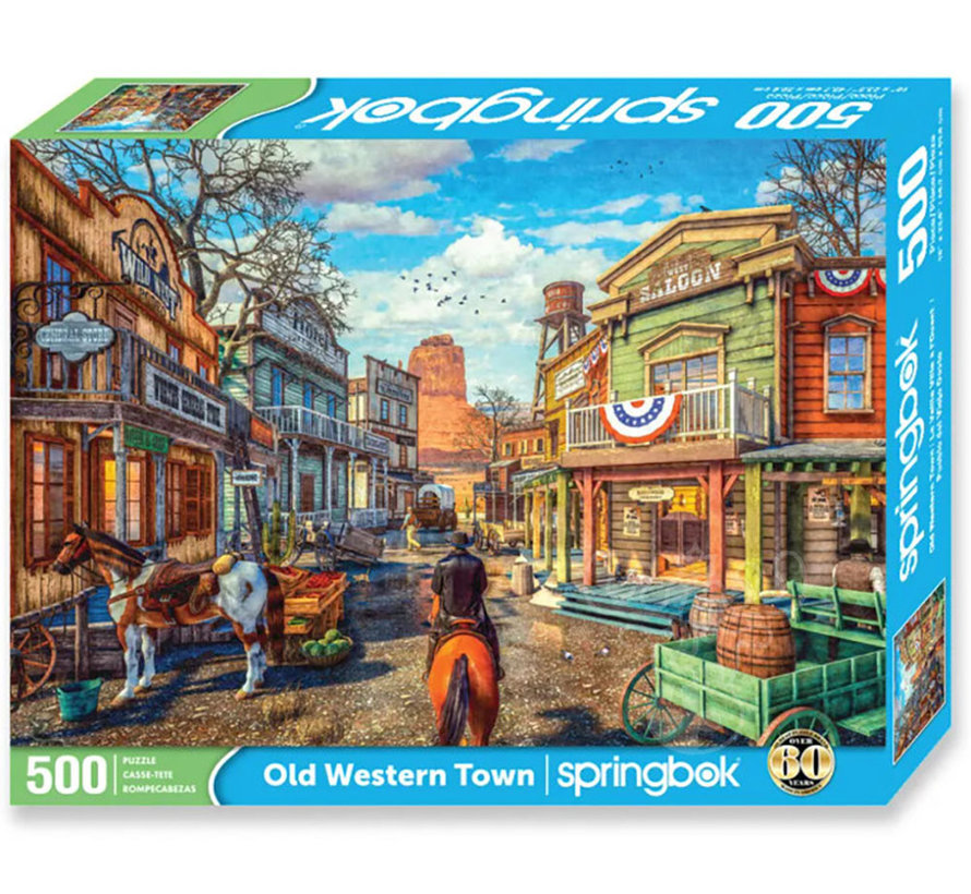 Springbok Old Western Town Puzzle 500pcs
