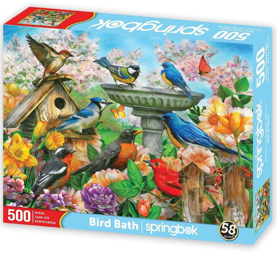 Springbok Bird Bath Puzzle 500pcs