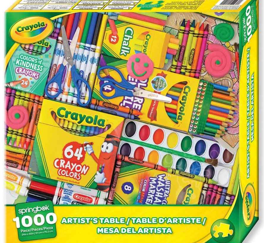 Springbok Crayola Artist's Table Puzzle 1000pcs