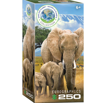 Eurographics Eurographics Save Our Planet Collection: Elephants Puzzle 250pcs