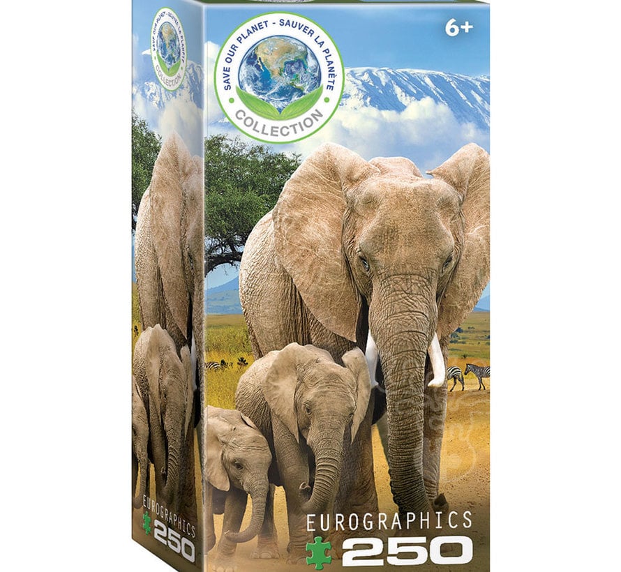 Eurographics Save Our Planet Collection: Elephants Puzzle 250pcs