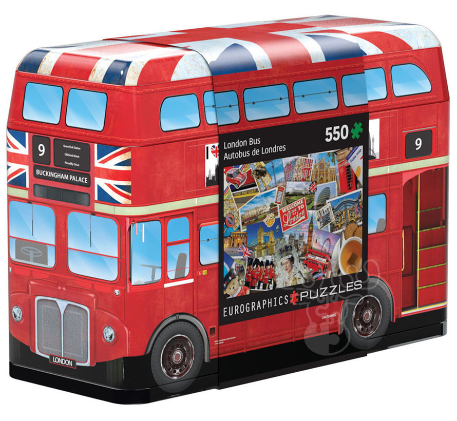 Eurographics London Bus Puzzle 550pcs in a Shaped Tin