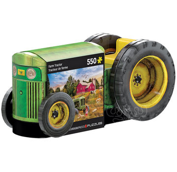 Eurographics Eurographics Vintage Tractor Puzzle 550pcs in a Shaped Tin