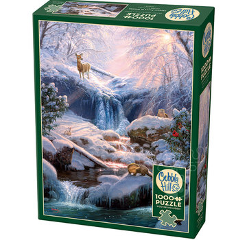 Cobble Hill Puzzles Cobble Hill Mystic Falls in Winter Puzzle 1000pcs