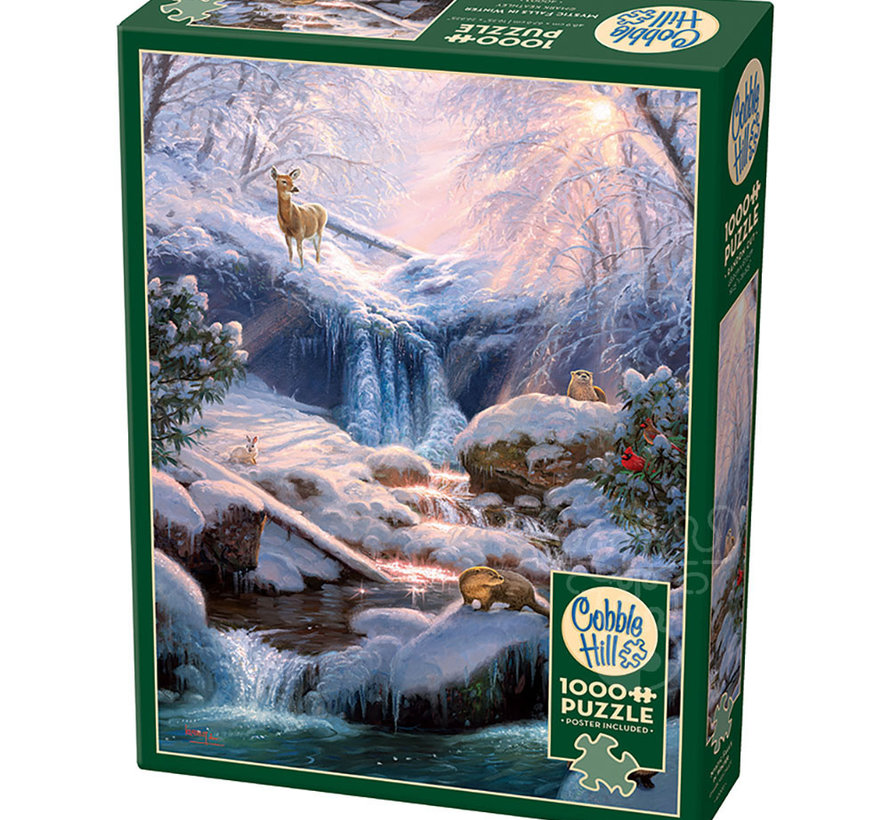 Cobble Hill Mystic Falls in Winter Puzzle 1000pcs