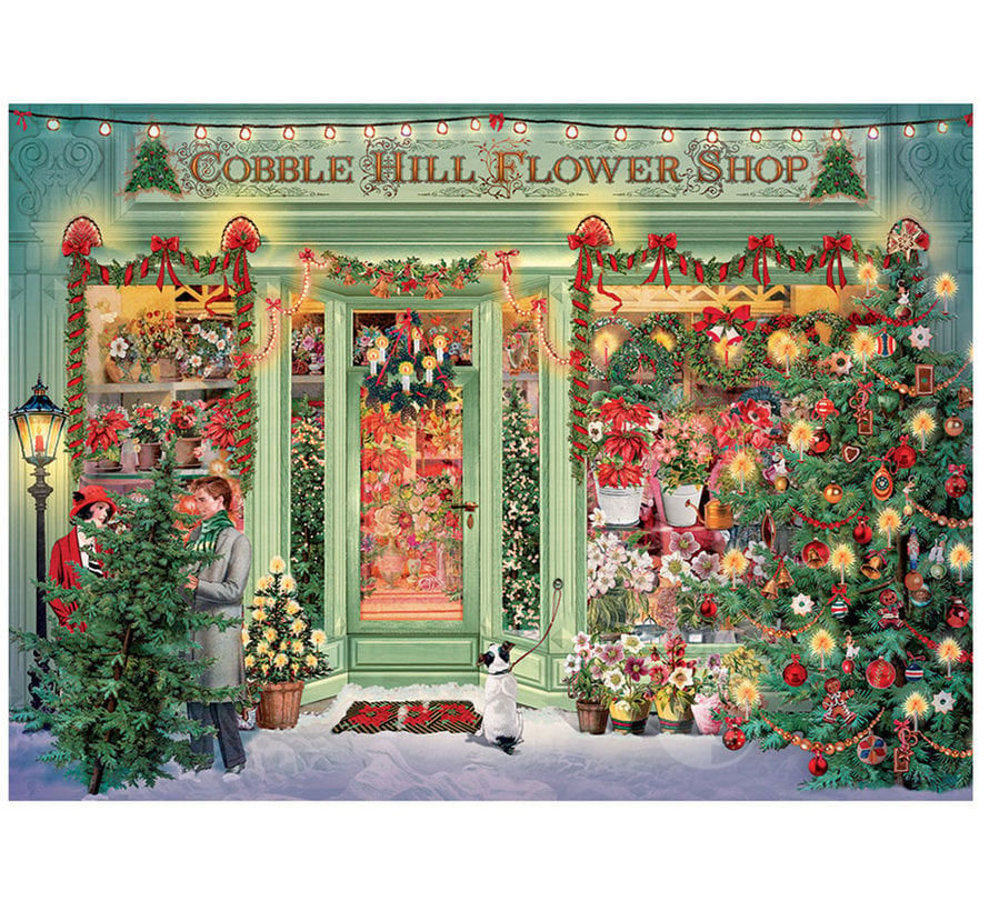 Cobble Hill Christmas Flower Shop Puzzle 1000pcs