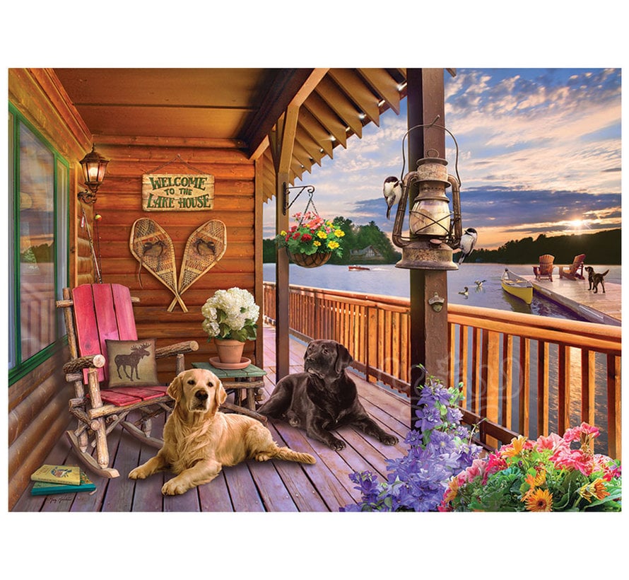 Cobble Hill Welcome to the Lake House Puzzle 1000pcs