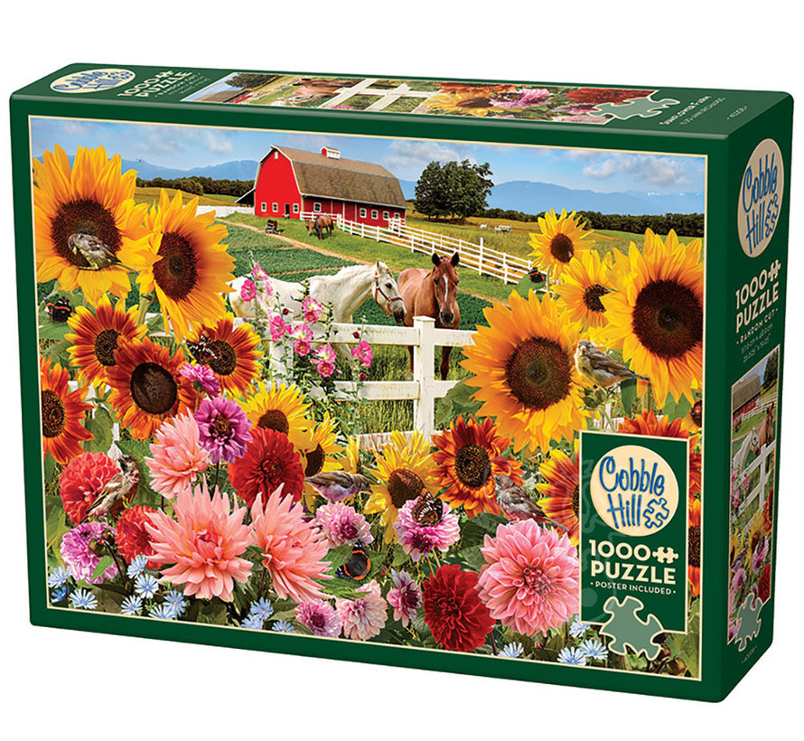 Cobble Hill Sunflower Farm Puzzle 1000pcs