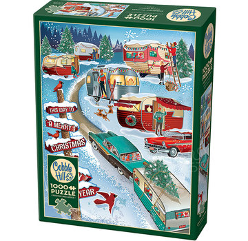 Cobble Hill Puzzles Cobble Hill Christmas Campers Puzzle 1000pcs