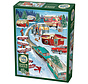 Cobble Hill Christmas Campers Puzzle 1000pcs