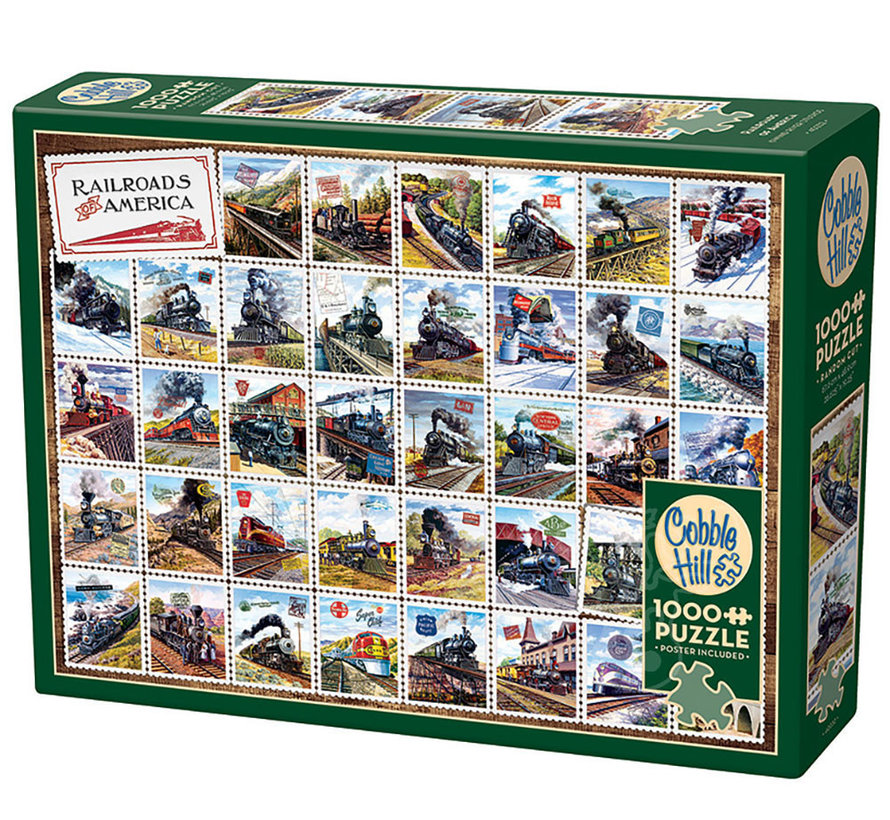 Cobble Hill Railroads of America Puzzle 1000pcs