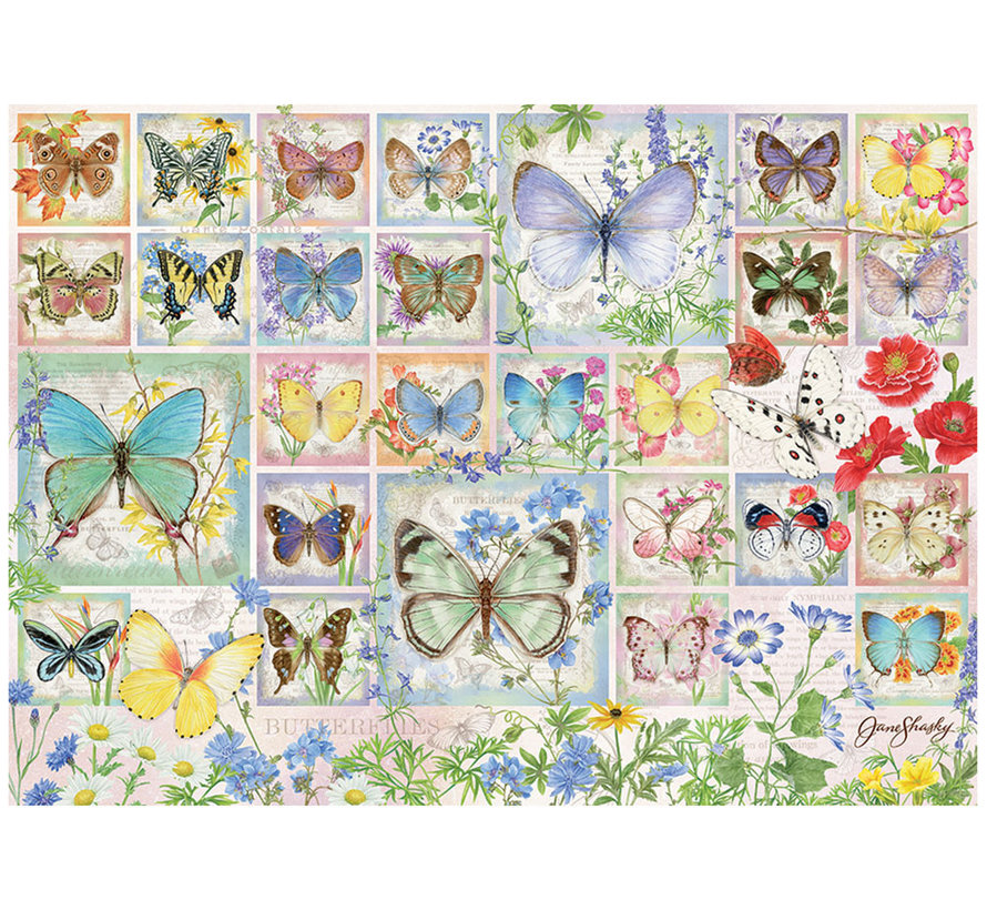Cobble Hill Butterfly Tiles Puzzle 500pcs