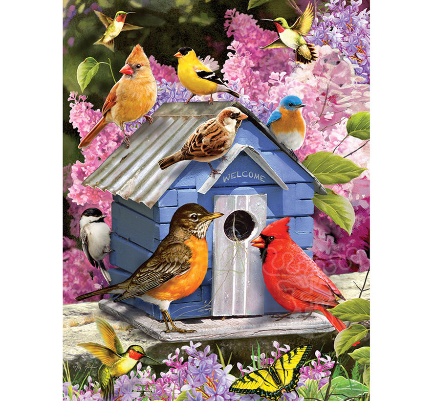 Cobble Hill Spring Birdhouse Puzzle 500pcs