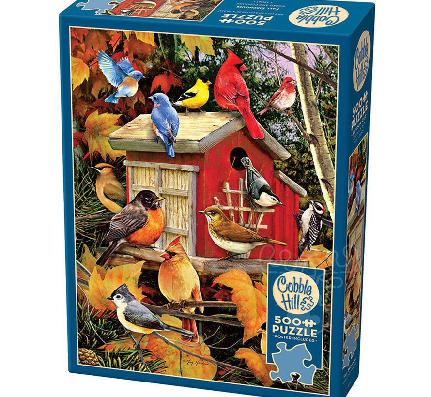Cobble Hill Fall Birdhouse Puzzle 500pcs
