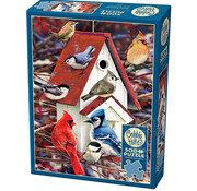 Cobble Hill Puzzles Cobble Hill Winter Birdhouse Puzzle 500pcs