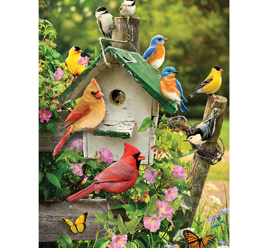 Cobble Hill Summer Birdhouse Puzzle 500pcs