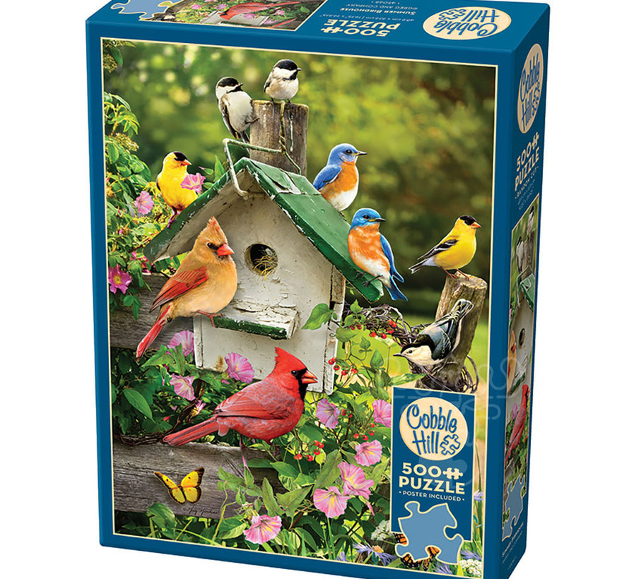 Cobble Hill Summer Birdhouse Puzzle 500pcs