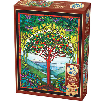 Cobble Hill Puzzles Cobble Hill Tree of Life Stained Glass Easy Handling Puzzle 275pcs