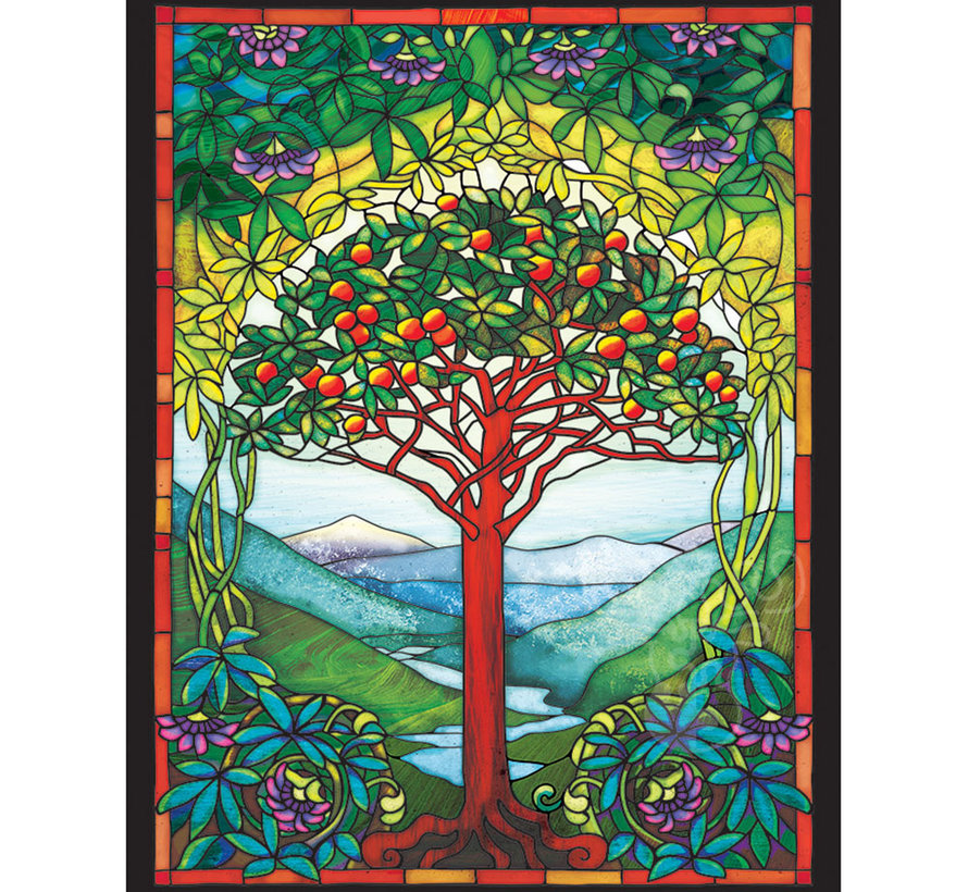 Cobble Hill Tree of Life Stained Glass Easy Handling Puzzle 275pcs