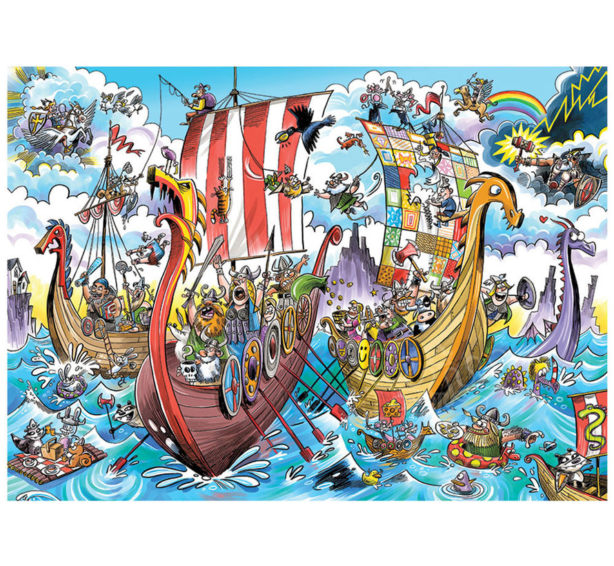 Cobble Hill DoodleTown: Viking Voyage Puzzle 1000pcs