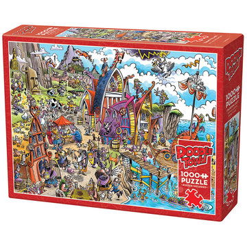 Cobble Hill Puzzles Cobble Hill DoodleTown: Viking Village Puzzle 1000pcs