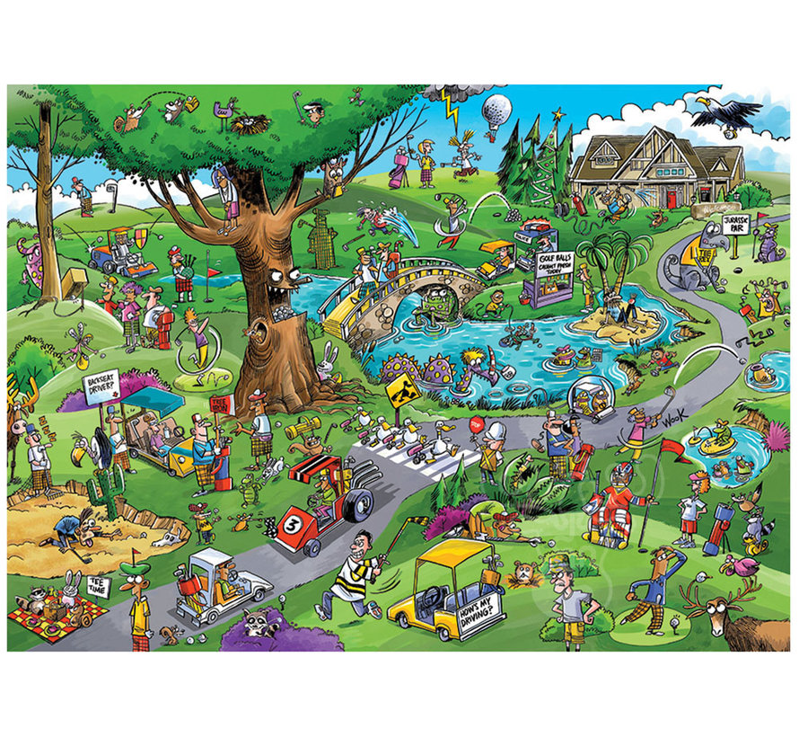 Cobble Hill DoodleTown: Par for the Courses Puzzle 1000pcs