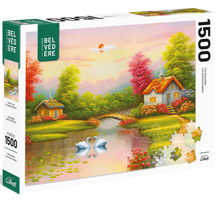 FINAL SALE Pierre Belvedere Swans Puzzle 1500pcs